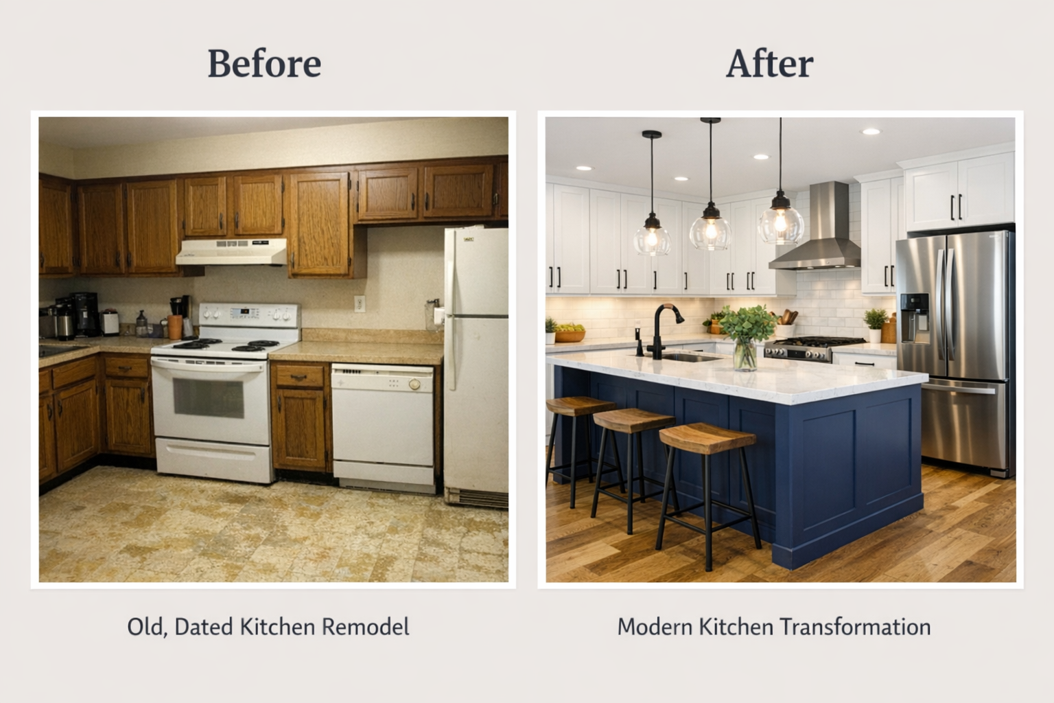Kitchen Renovation Before and After – Stunning Modern Transformation